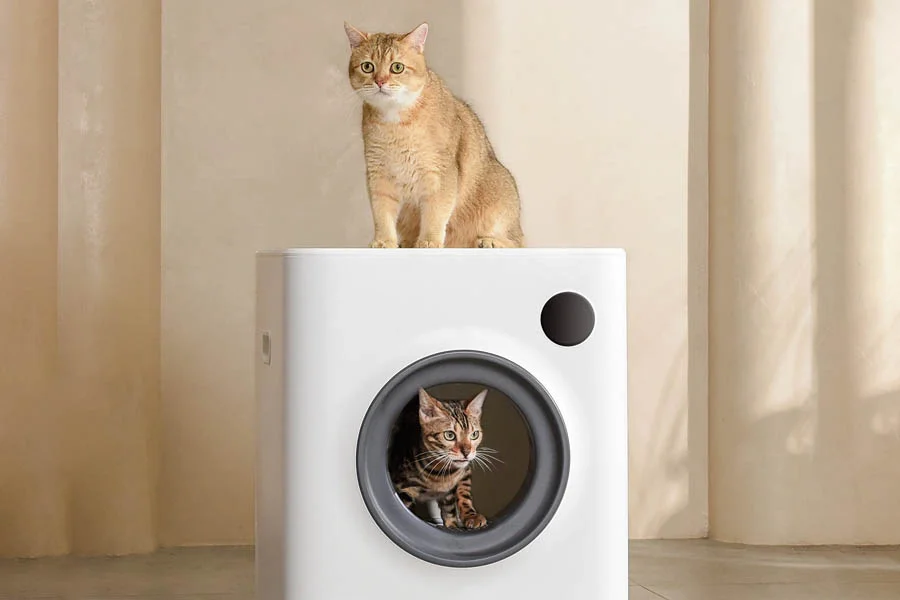 small automatic litter box