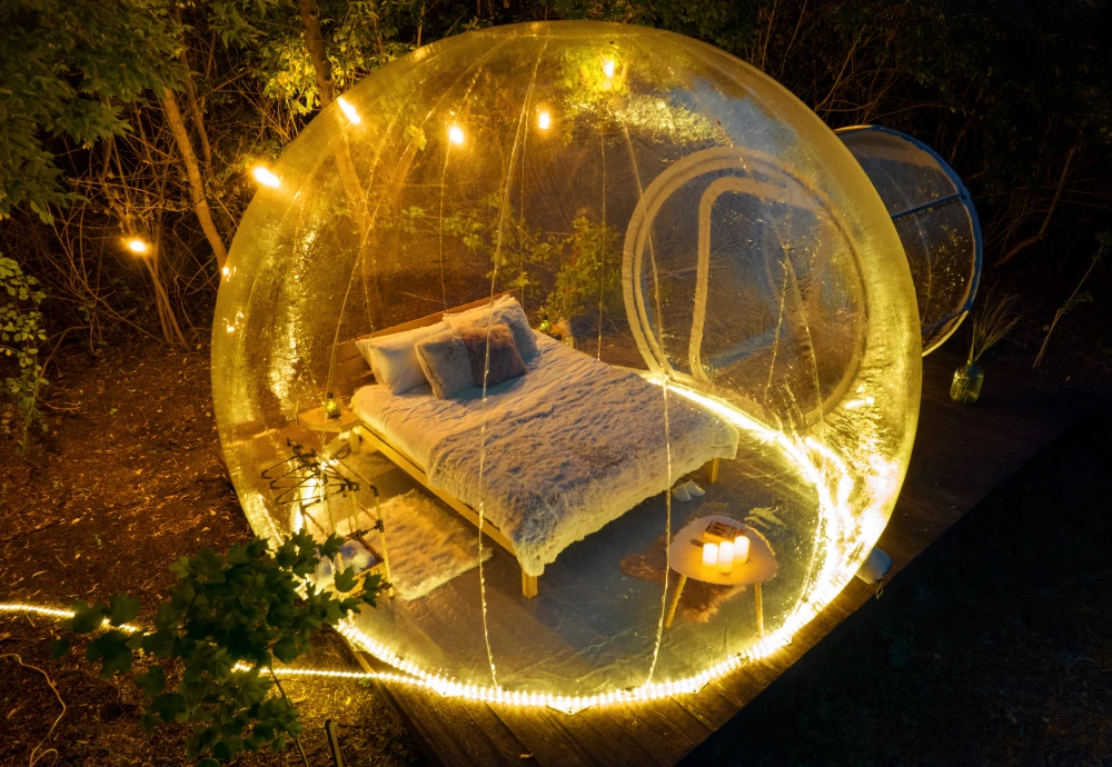 bubble tent date night